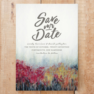 Autumn Love Save our Date Card