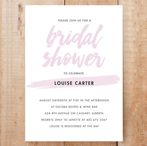 Bridal Brush Bridal Shower invite