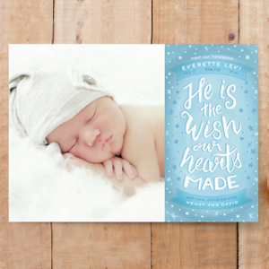 He is the Wish Birth Announcement